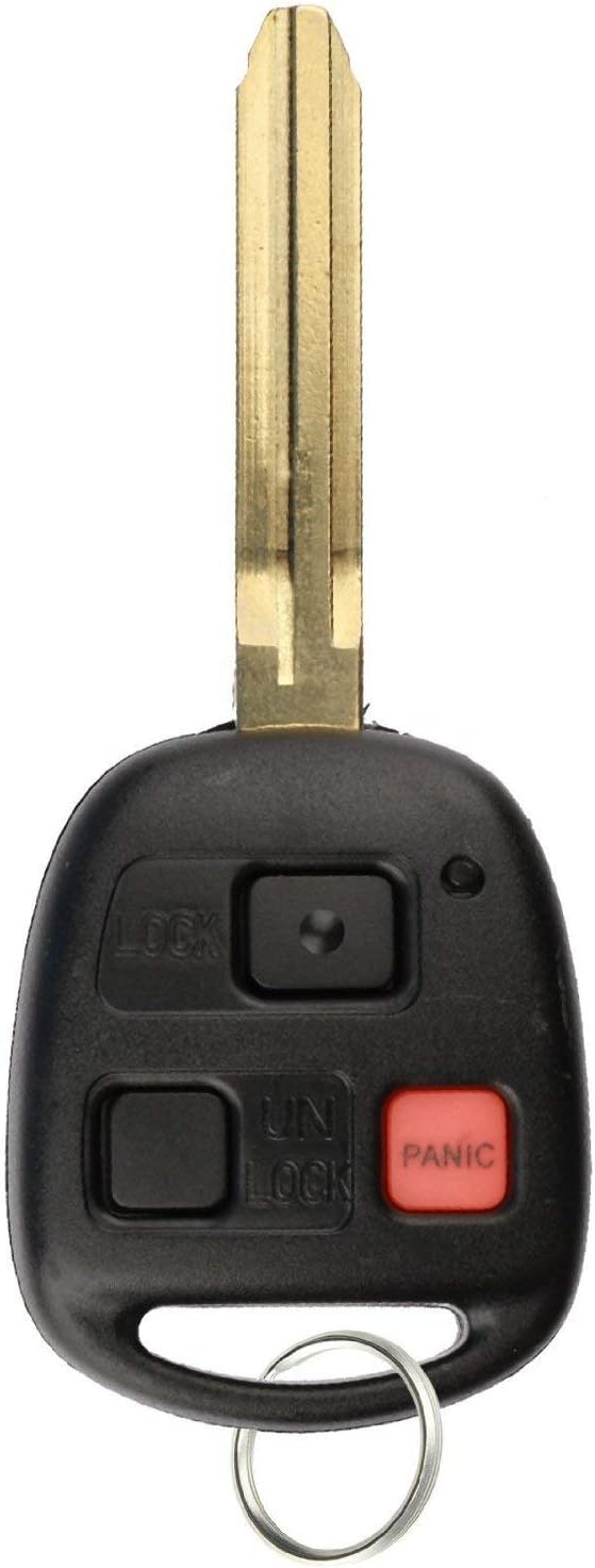 Keyless Entry Remote Ignition Uncut Car Key Fob for Toyota FJ Cruiser 2010-2014 (Pack of 2) P1526