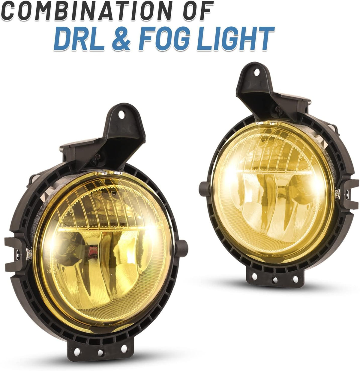 Front Bumper Fog Light Assembly with Clear Lens 2PCS O381780