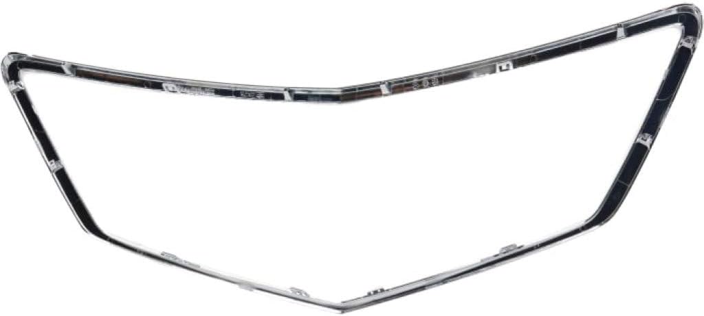 Chrome Plastic Grille Assembly with Clips T43916