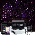 16W Fiber Optic Star Ceiling Light Kit with 28key RF Remote, 335pcs Mixed Fiber Cable 13.1ft V770