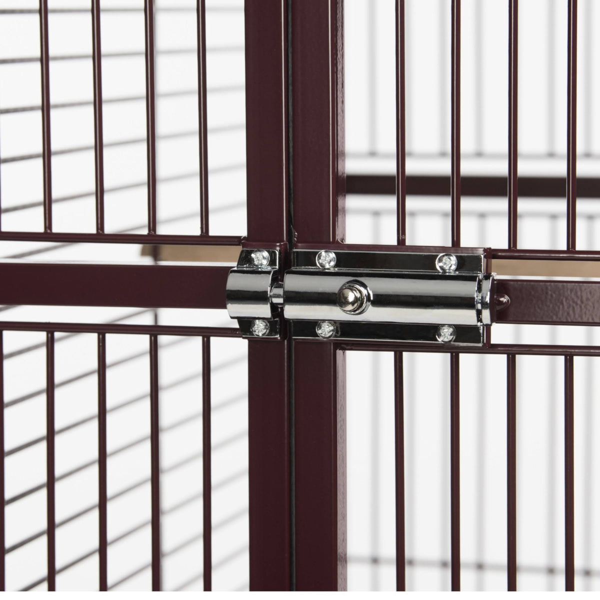 Wrought Iron Bird Cage, Garnet Red Y70425