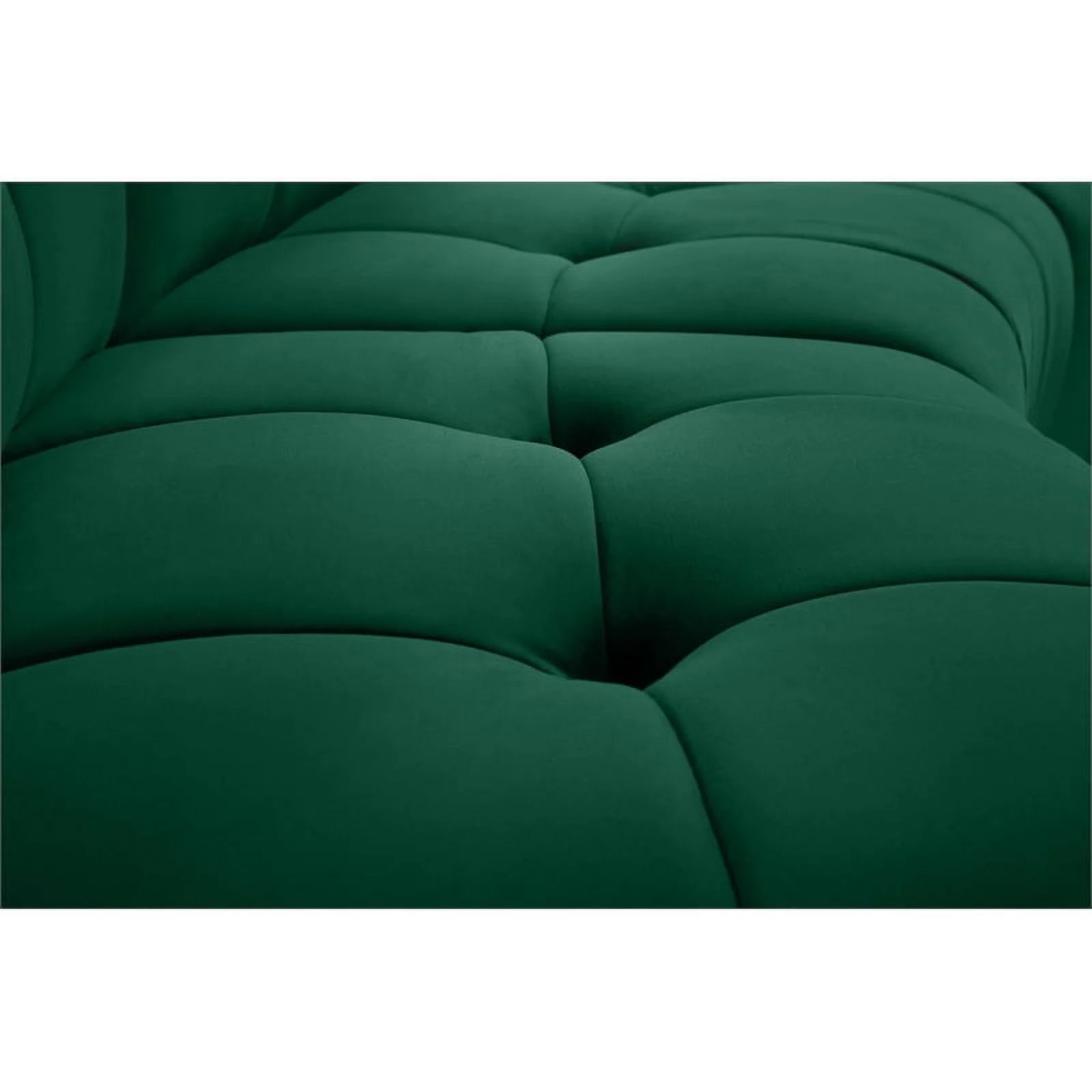 Green Velvet Tufted Modular 15 Piece Sectional Sofa E12722