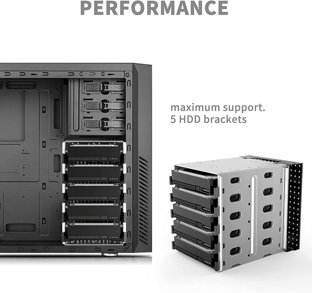 Alloy Steel Hard Drive Cage Rack with Fan Space W6361