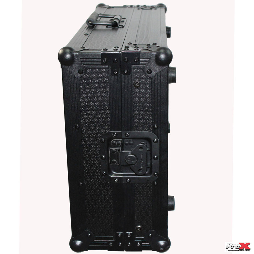 Black Travel Flight Case for Mixtrack Pro 3 with Laptop Shelf Q7250