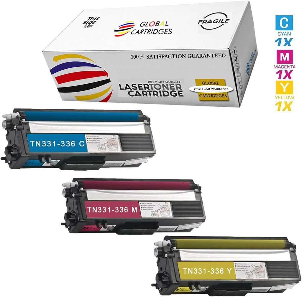 Toner Cartridges Color Set, Cyan, Magenta, Yellow T9572
