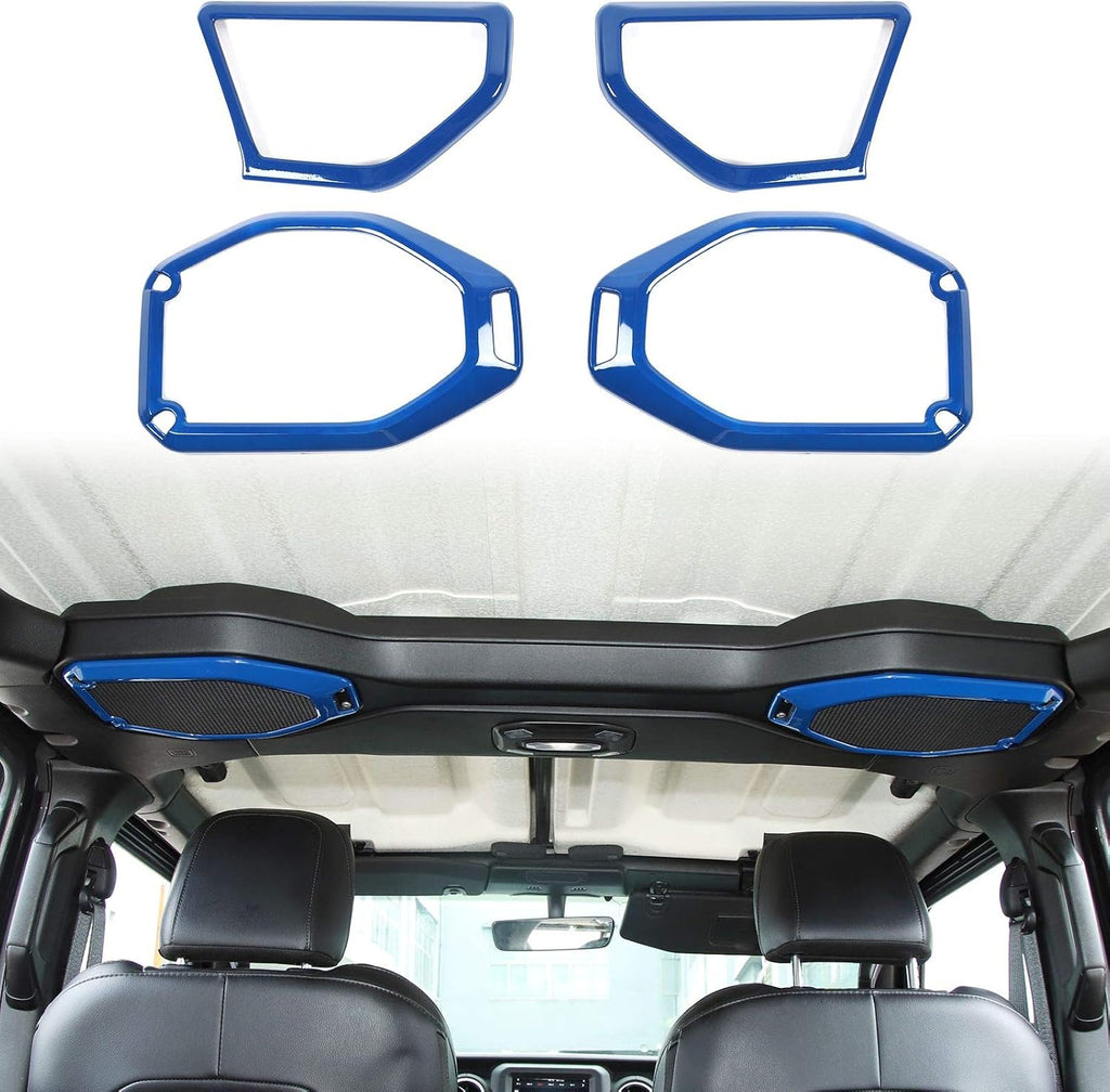 ABS Blue Speaker Audio Trim for Jeep Wrangler JL Gladiator JT D283534