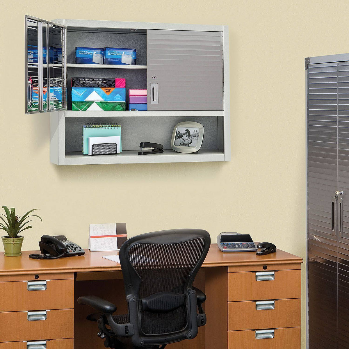 Wall Cabinet with Open Shelf K4697