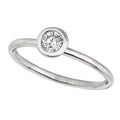 14K White Gold Diamond Engagement Ring Y132499