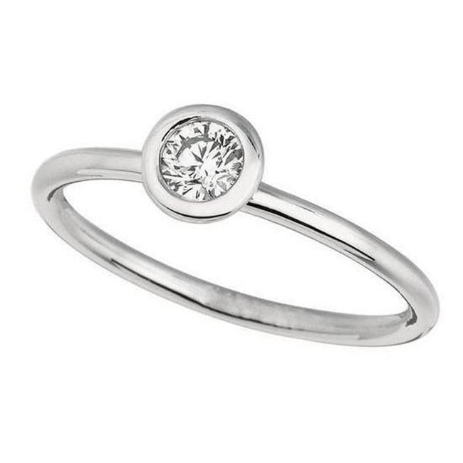 14K White Gold Diamond Engagement Ring Y132499