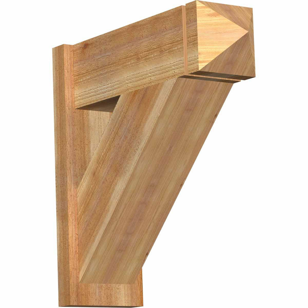 8x22W x 24x22D x 24x22H Traditional Rough Sawn Western Red Cedar Outlooker J805