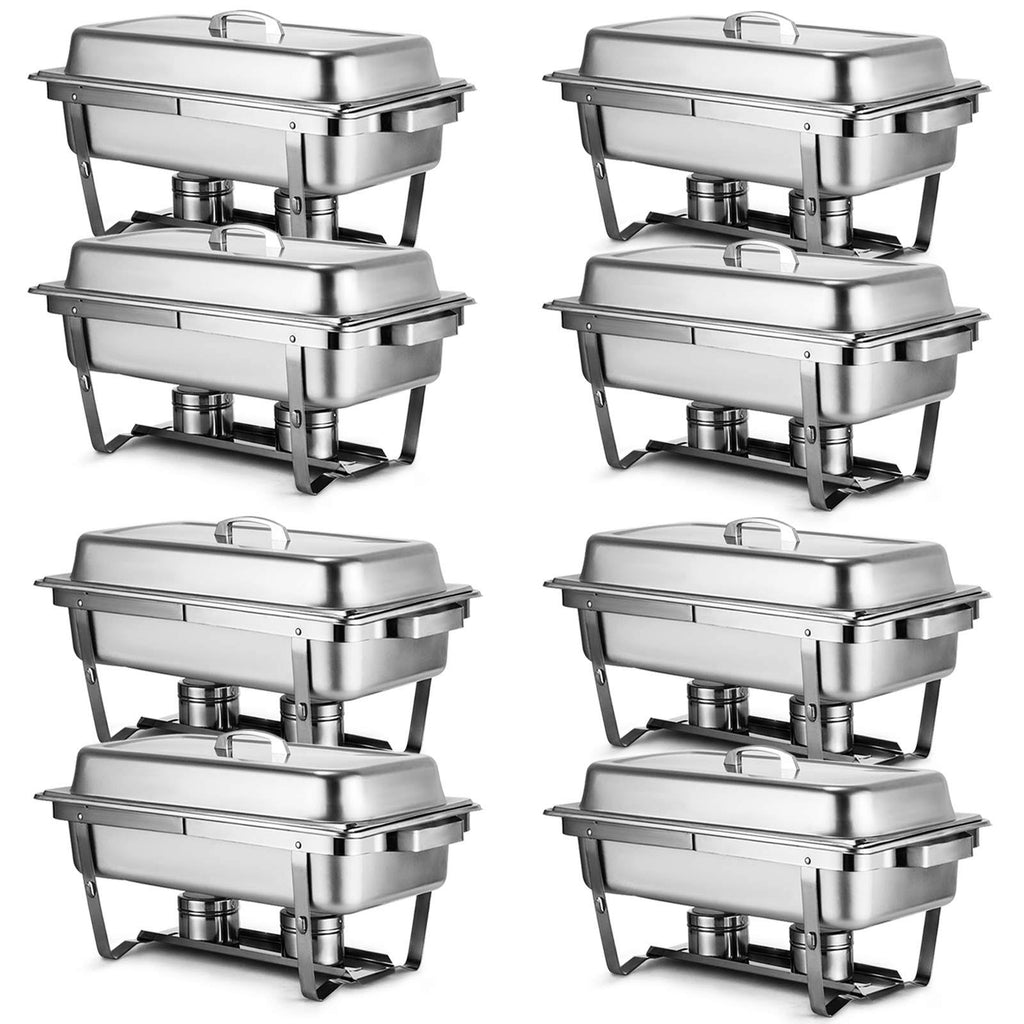 8 Quart Stainless Steel Full Size Chafing Dish Set O477
