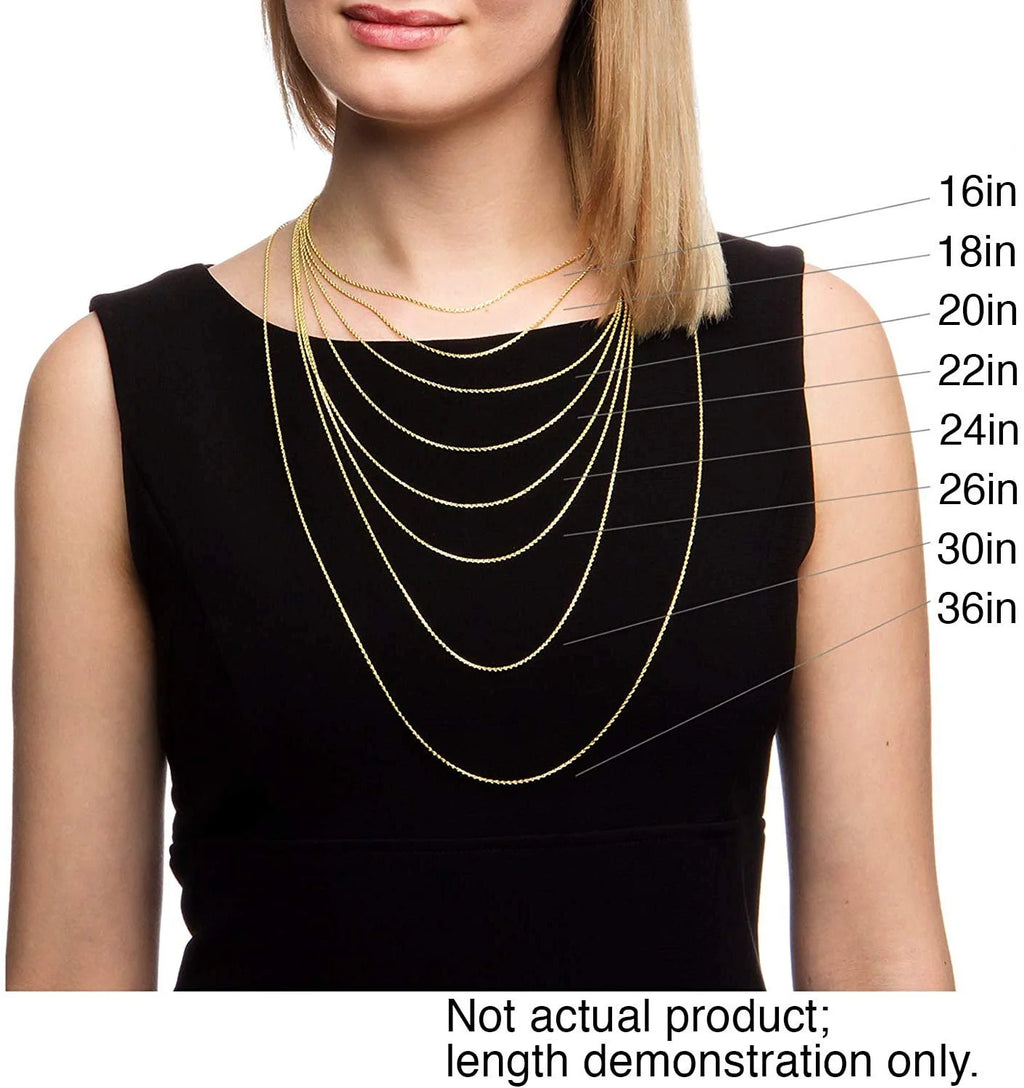 14K Yellow Gold 2mm Singapore Pendant Chain Diamond Cut Rope Link Necklace X2040