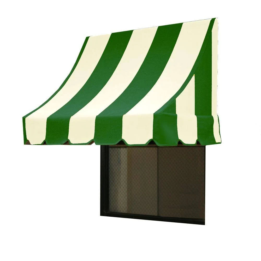 6.38 ft. Wide Window/Entry Awning in Forest/White W6833
