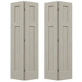 36 in. x 80 in. Desert Sand Painted Molded Composite MDF Bi-Fold Double Door E1171