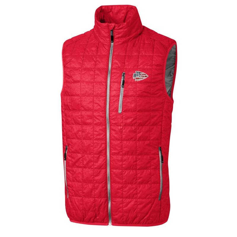 Red Americana Full-Zip Vest Size: Medium P5374