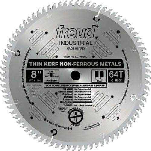 8x22 Thin Kerf Non-Ferrous Metal Saw Blade S1122