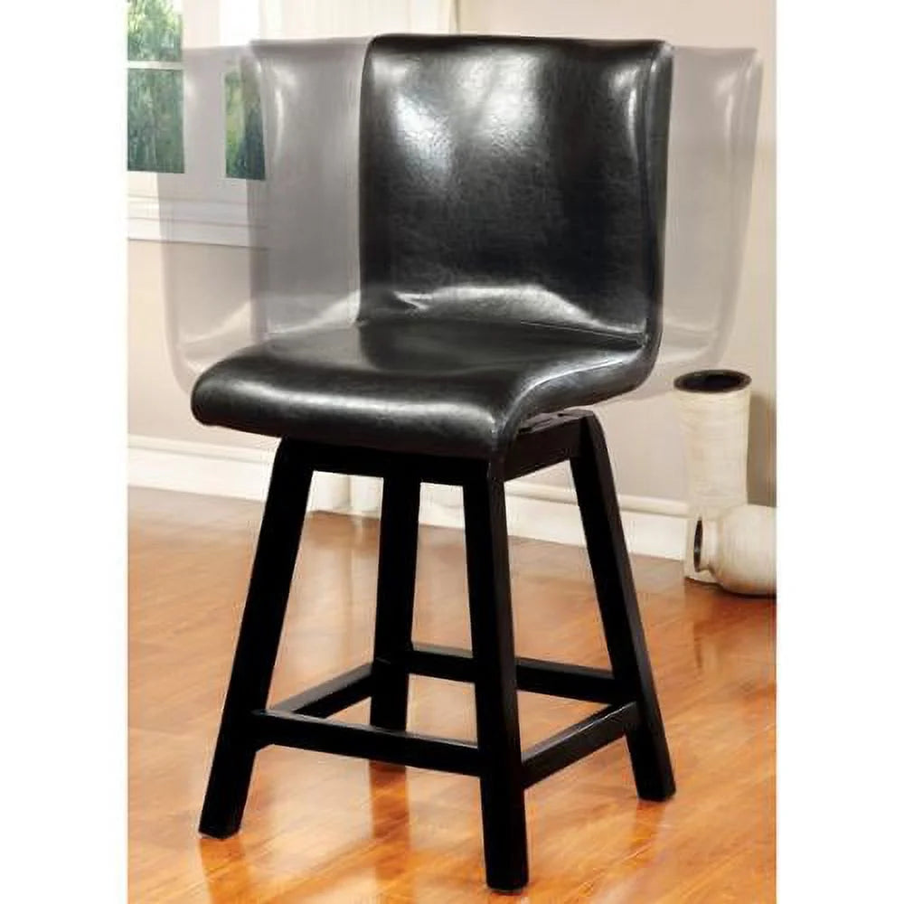 Black Counter Height Chairs Set of 2 W253559