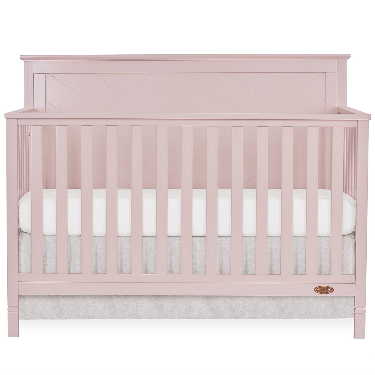 Blush Pink 5 in 1 Convertible Crib D5288