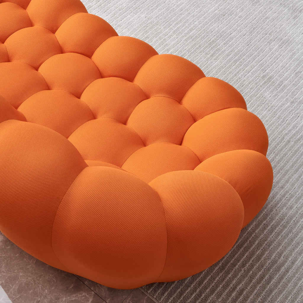Orange Mesh Fabric Leisure Sofa K50906