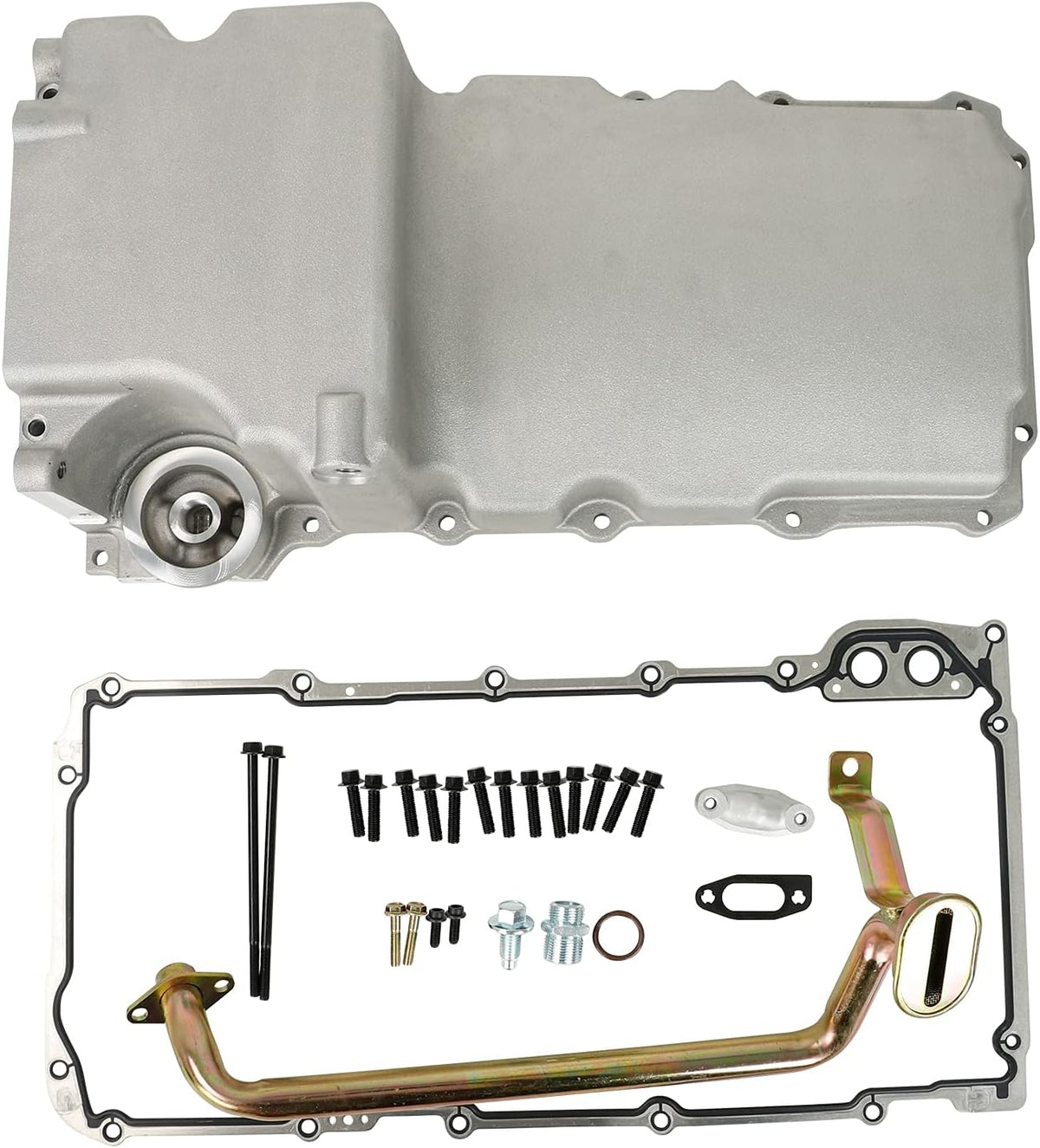 Aluminum Oil Pan Retrofit Kit with Pick Up Gasket W51514