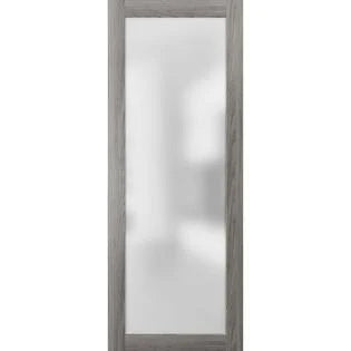 Frosted Glass Door Slab 36 x 96 Wood Panel C42252