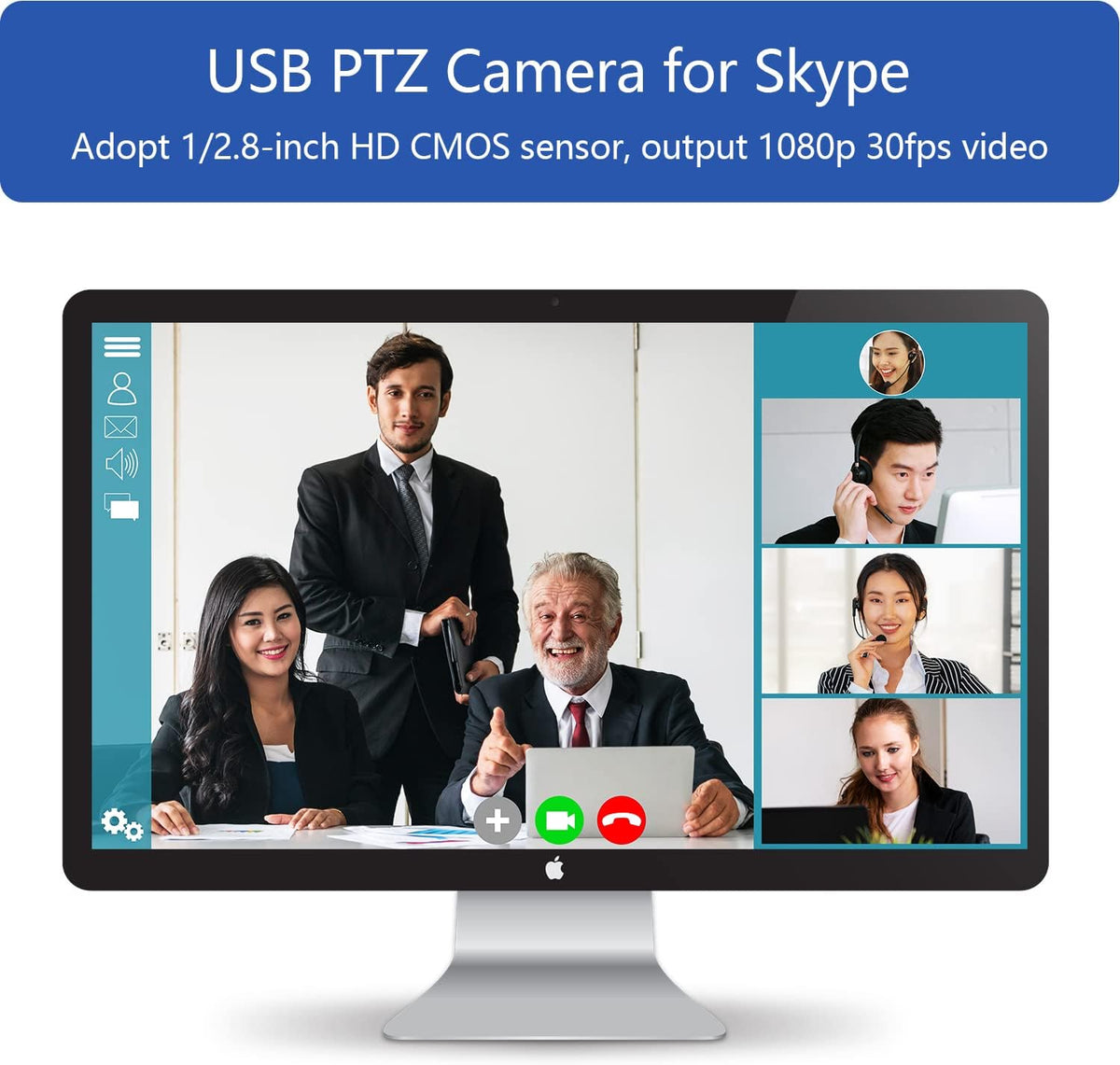 3X Optical Zoom HD 1080P PTZ Camera USB2.0 Webcam Y67936