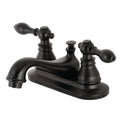 Matte Black 4x22 Centerset Bathroom Faucet C2793