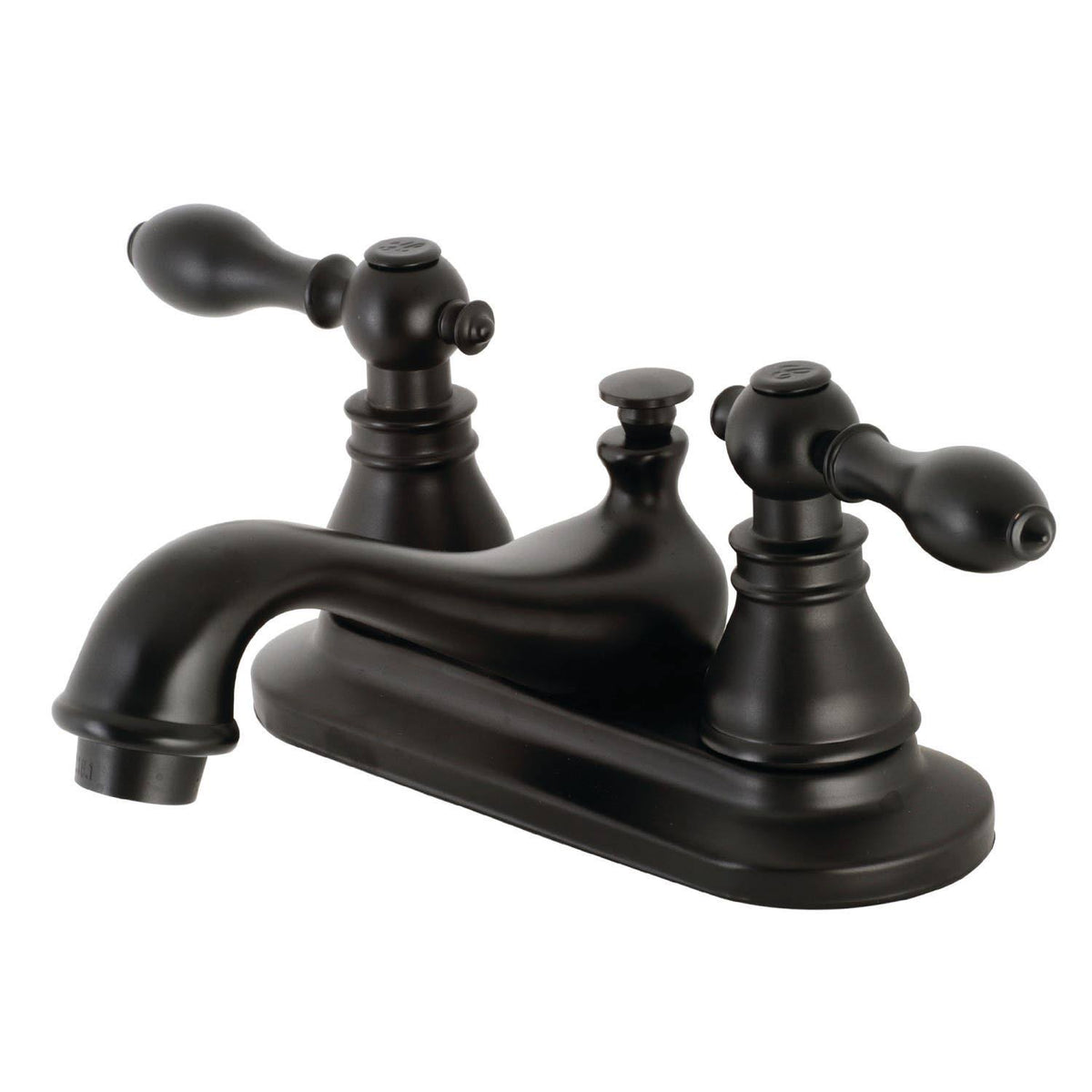 Matte Black 4x22 Centerset Bathroom Faucet C2793