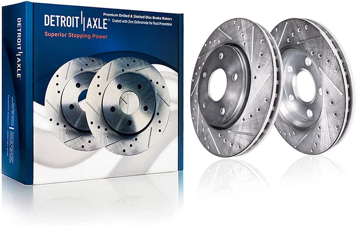 12.99" Front Drilled & Slotted Rotors w/ Brake Pads E4467