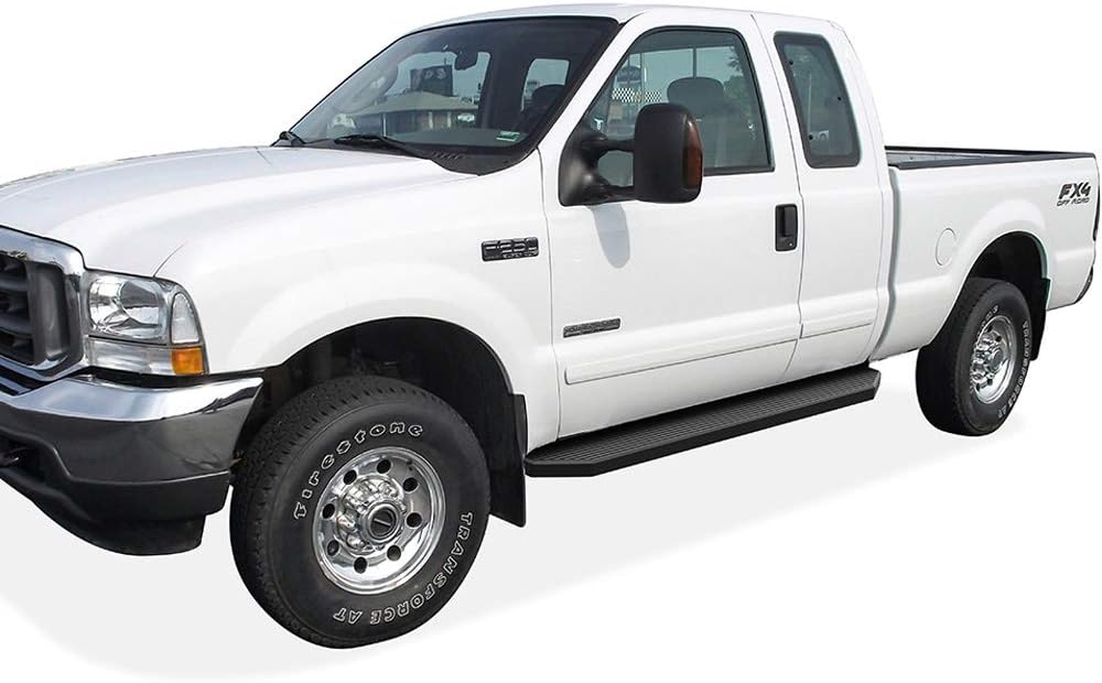 Black Powder Coated Aluminum Running Boards F87701