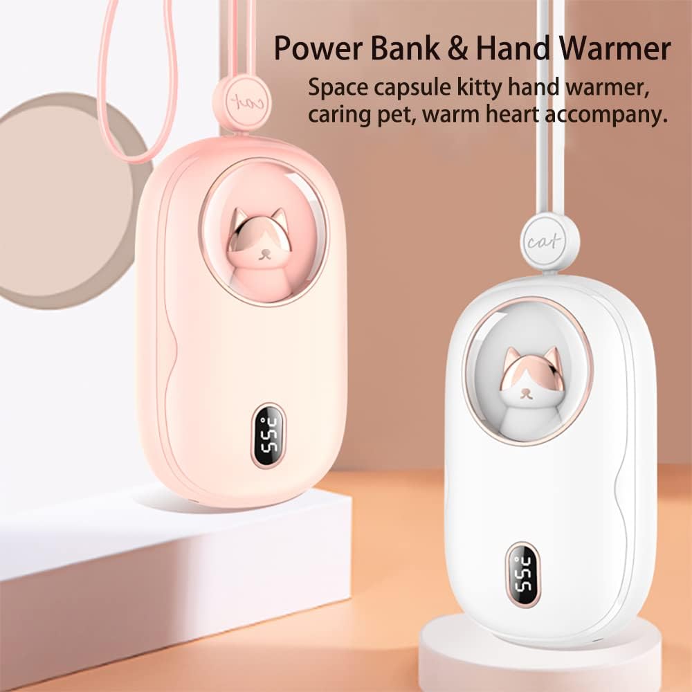 10000mAh Rechargeable Hand Warmer Power Bank with Digital Display J96242