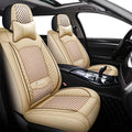 5 Seats Full Set Car Seat Covers with Lumbar Support U5139