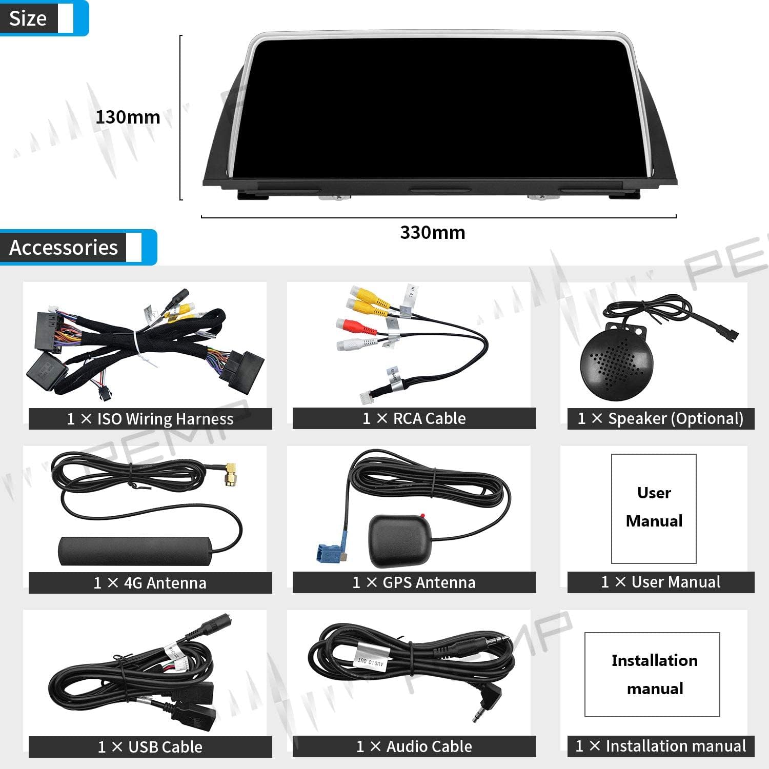 10.25 inch IPS Touch Screen Carplay for BMW F10 F11 M68367