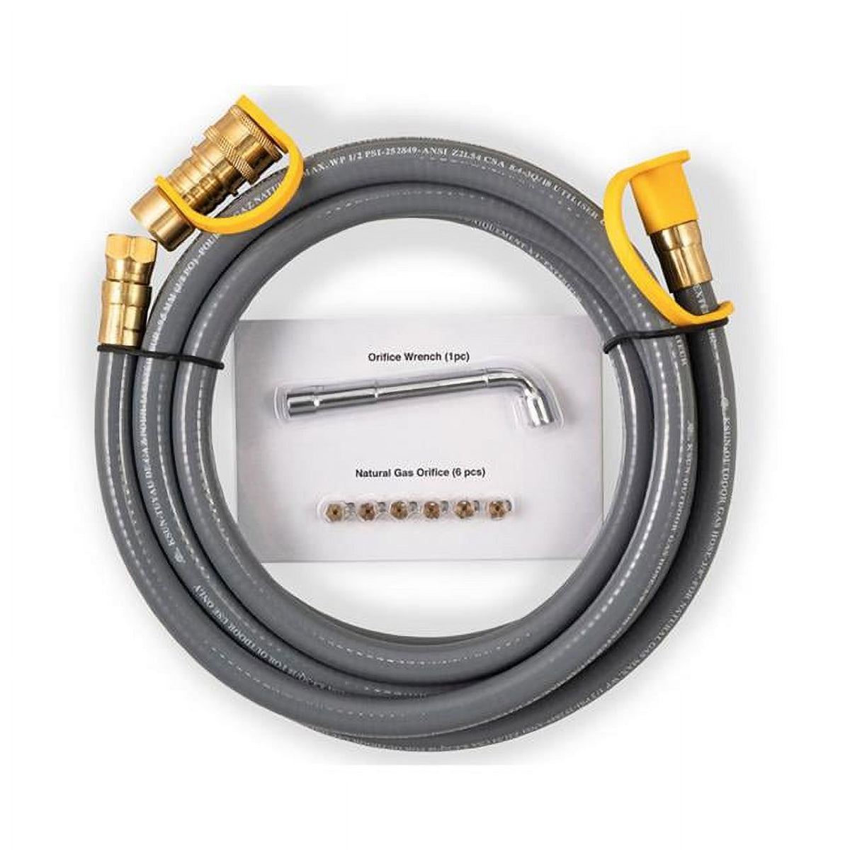 0.375 in. x 10 ft. Brass Quick Connect Natural Gas Conversion Kit X64677