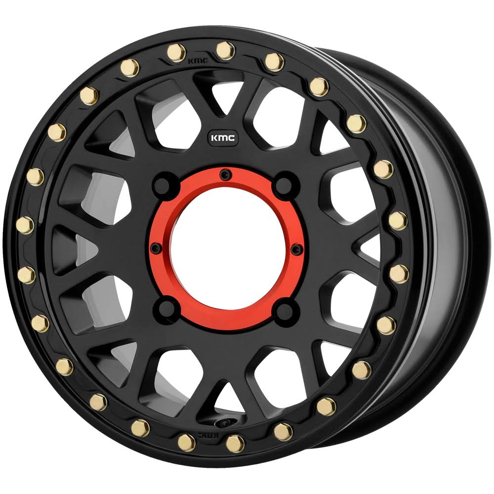 Satin Black 14x7 4x137 10mm Beadlock Wheel N955