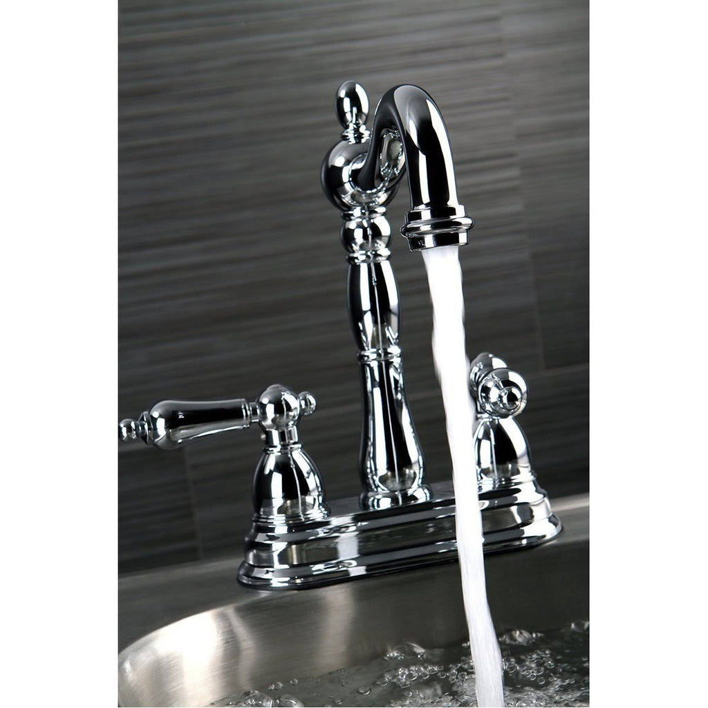 Polished Brass Two-Handle Centerset Bar Faucet N11578