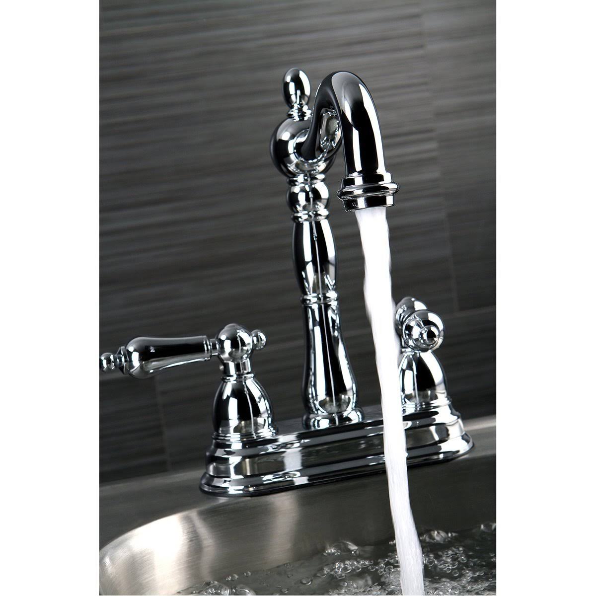 Polished Brass Two-Handle Centerset Bar Faucet N11578