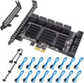 8 Port PCI Express SATA 3.0 Controller Card with Low Profile Bracket J402604