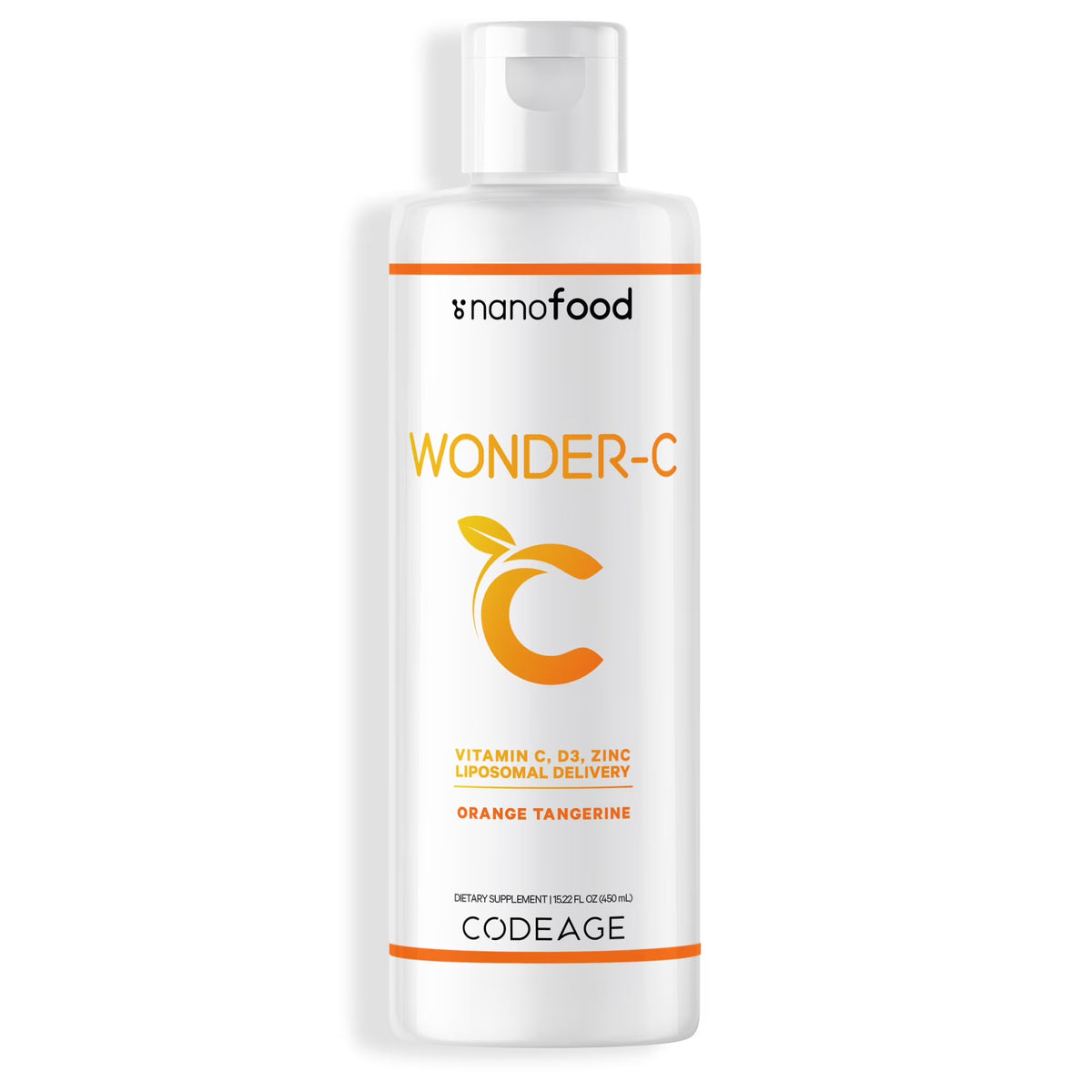 15.22 fl oz Liquid Vitamin C 1000mg with Zinc, Vitamin D E, Quercetin, Echinacea O2839