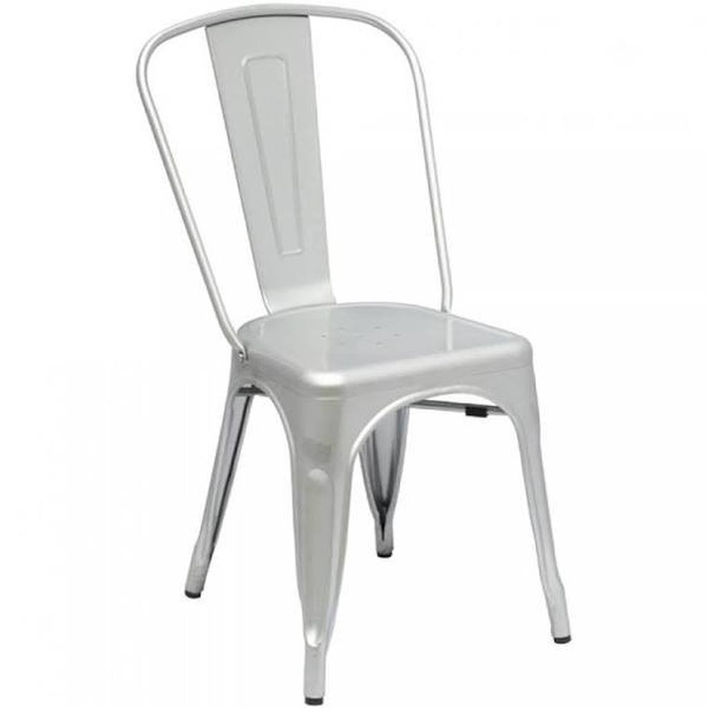 Matte Silver Side Chair L27918