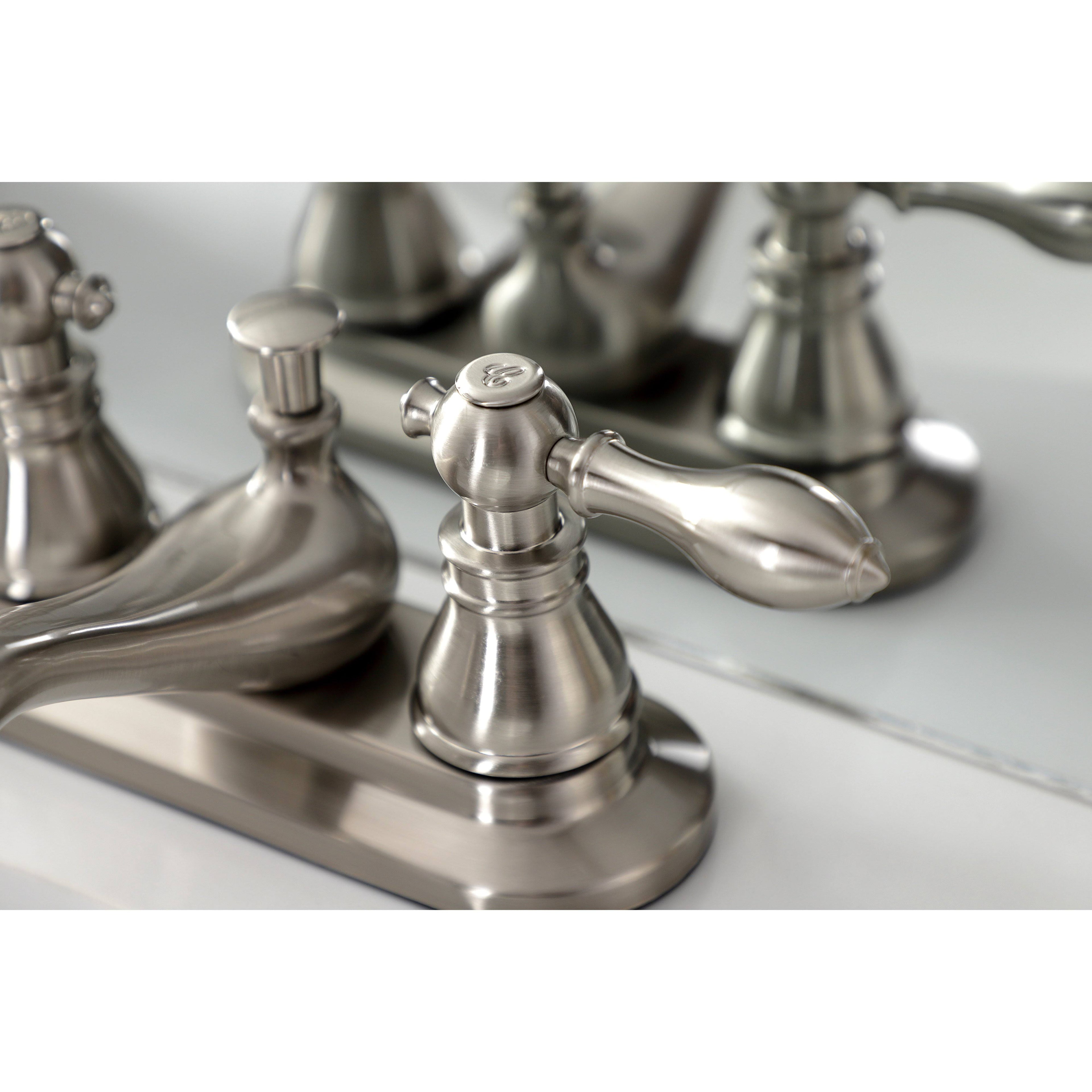 Matte Black 4x22 Centerset Bathroom Faucet C2793