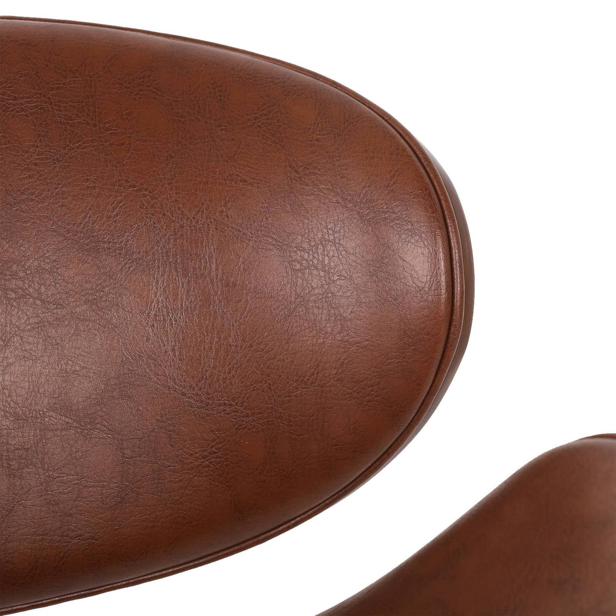 Cognac Brown Armless Office Chair M167