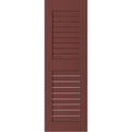 18 in. x 48 in. Louvered Shutters Pair S31464