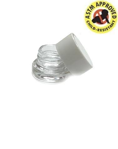 5 ml Glass Concentrate Container with Black Cap G273