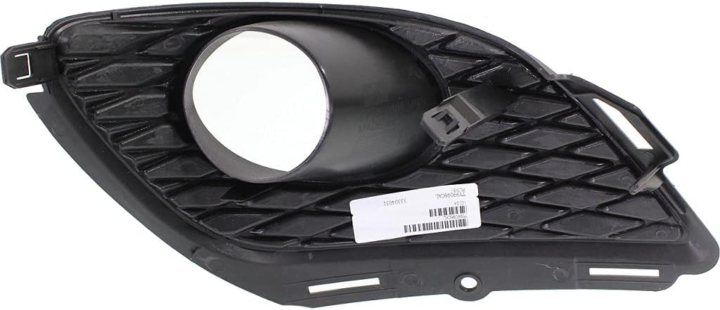 Fog Light Cover for Toyota Matrix 2009 2010 Driver Side Textured with Fog Light Hole Pack of 2 Q1065