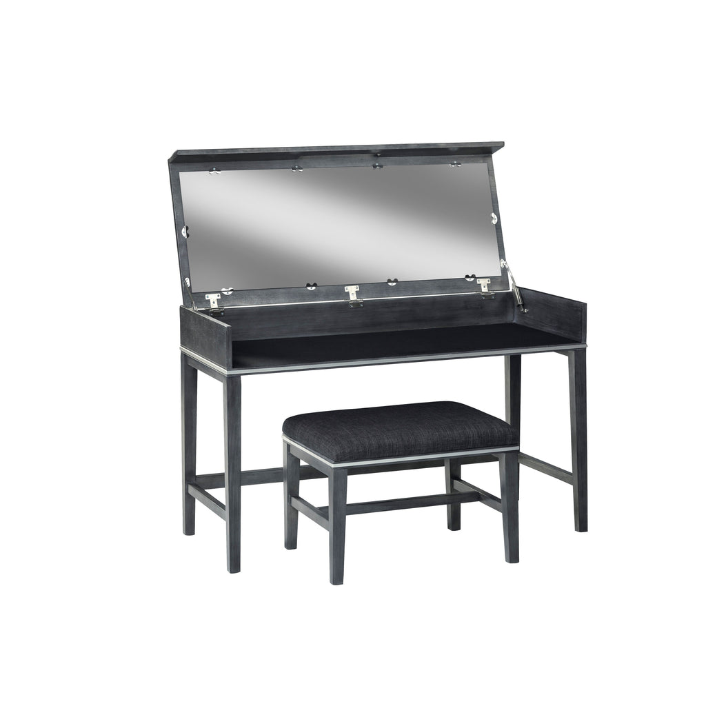 Slate Gray Vanity and Stool I3752