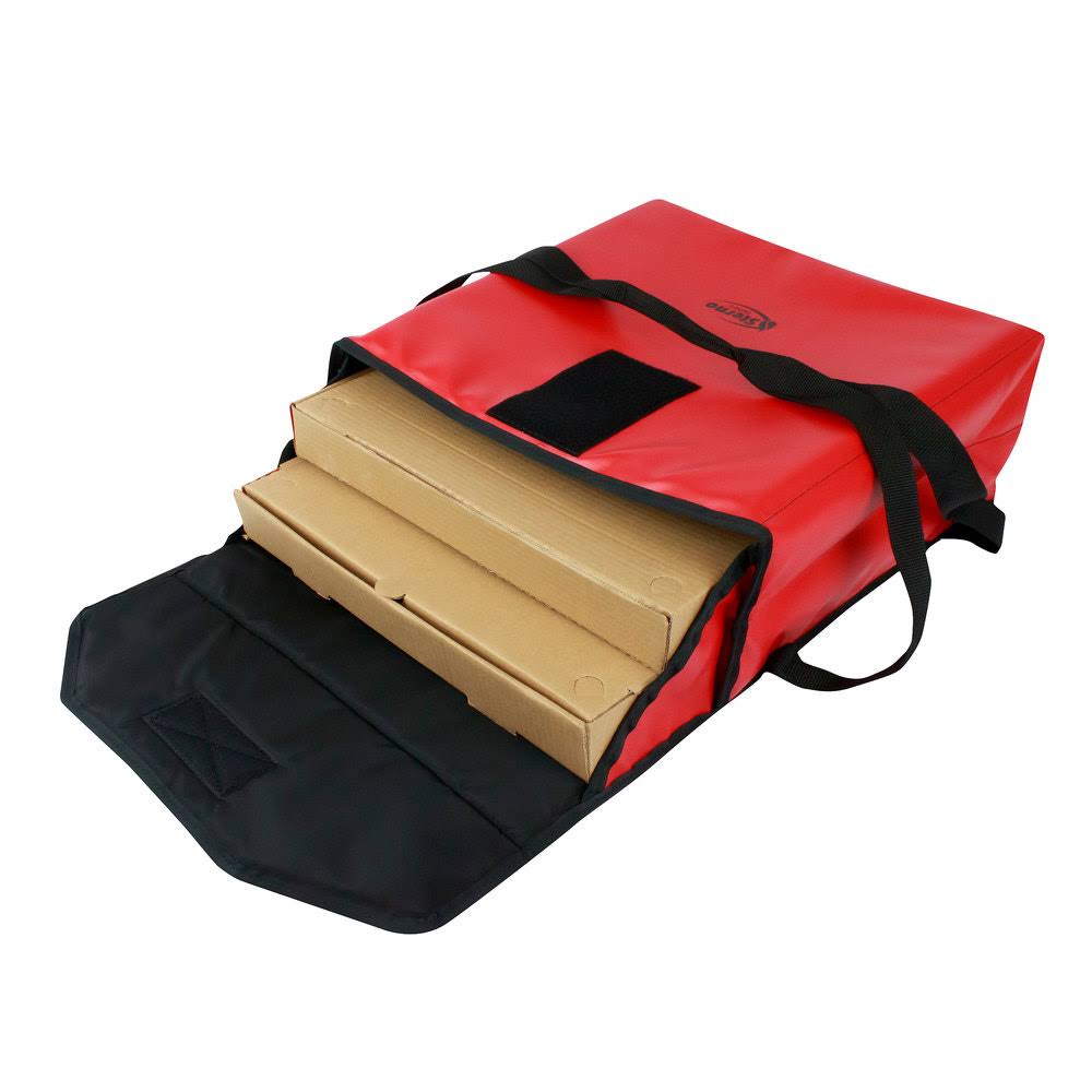 Red Insulated Vinyl Pizza Carrier G326