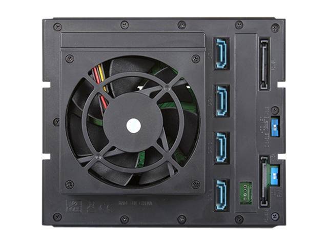 3x5.25x22 to 4x3.5x22 12Gb/s Cage Blue F4892