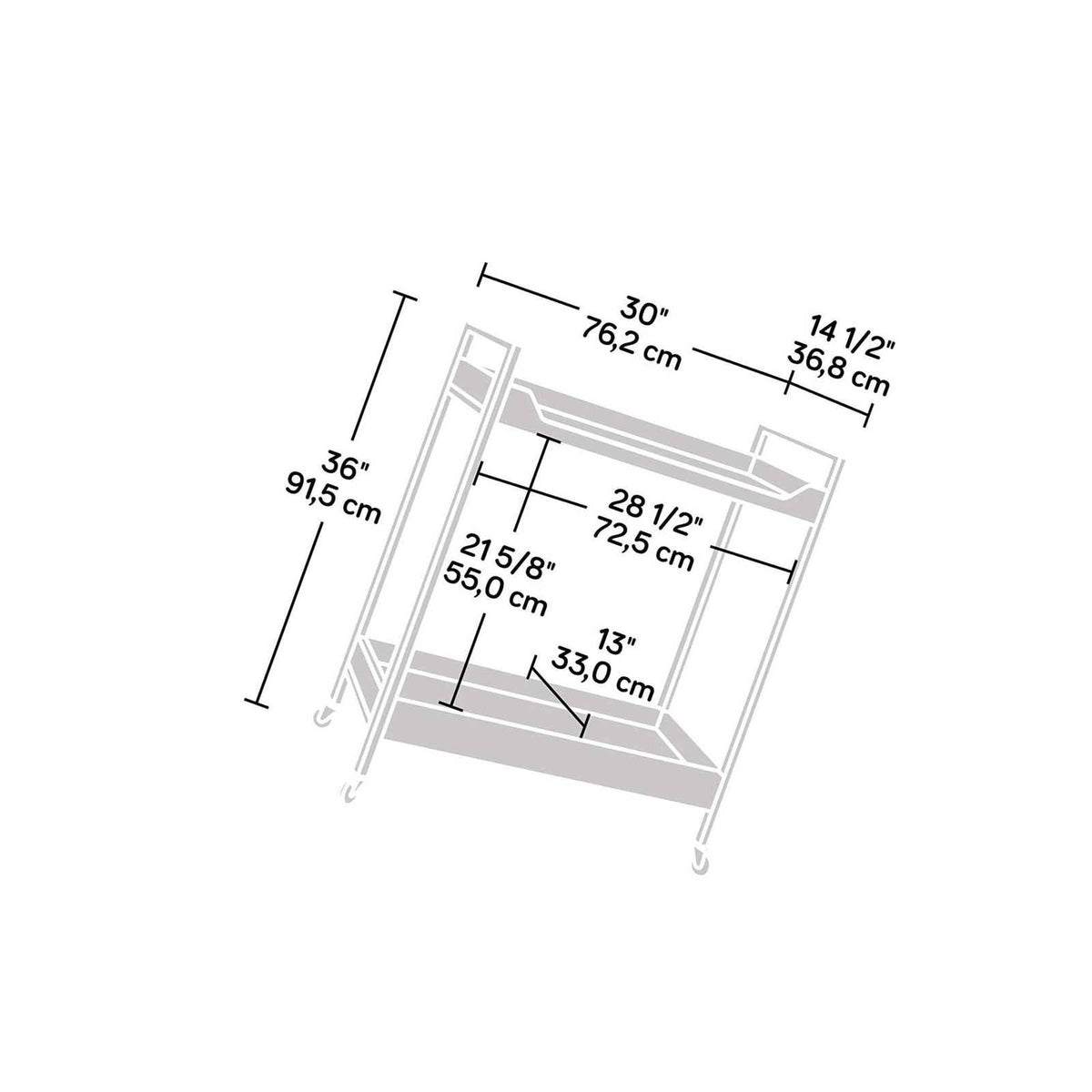 Charter Oak Finish Cart O20694