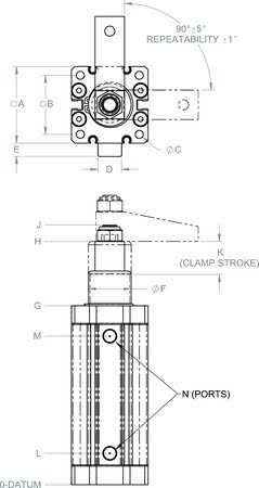 Pneumatic Swing Clamp R43774
